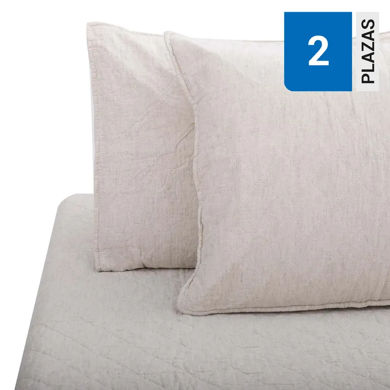 DIB - Quilt Cubrecama Fibra Natural Hebra Natural