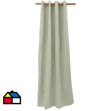 Cortina blackout 135x230 cm linen look verde