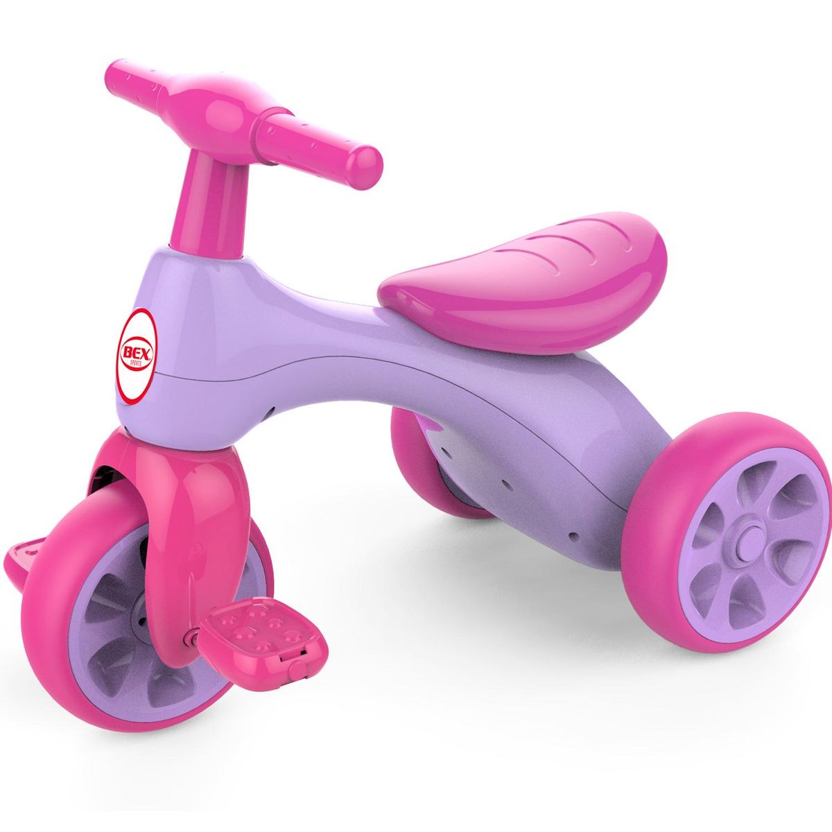 BEX - Triciclo con Pedal Morado/rosado Desde 18 meses