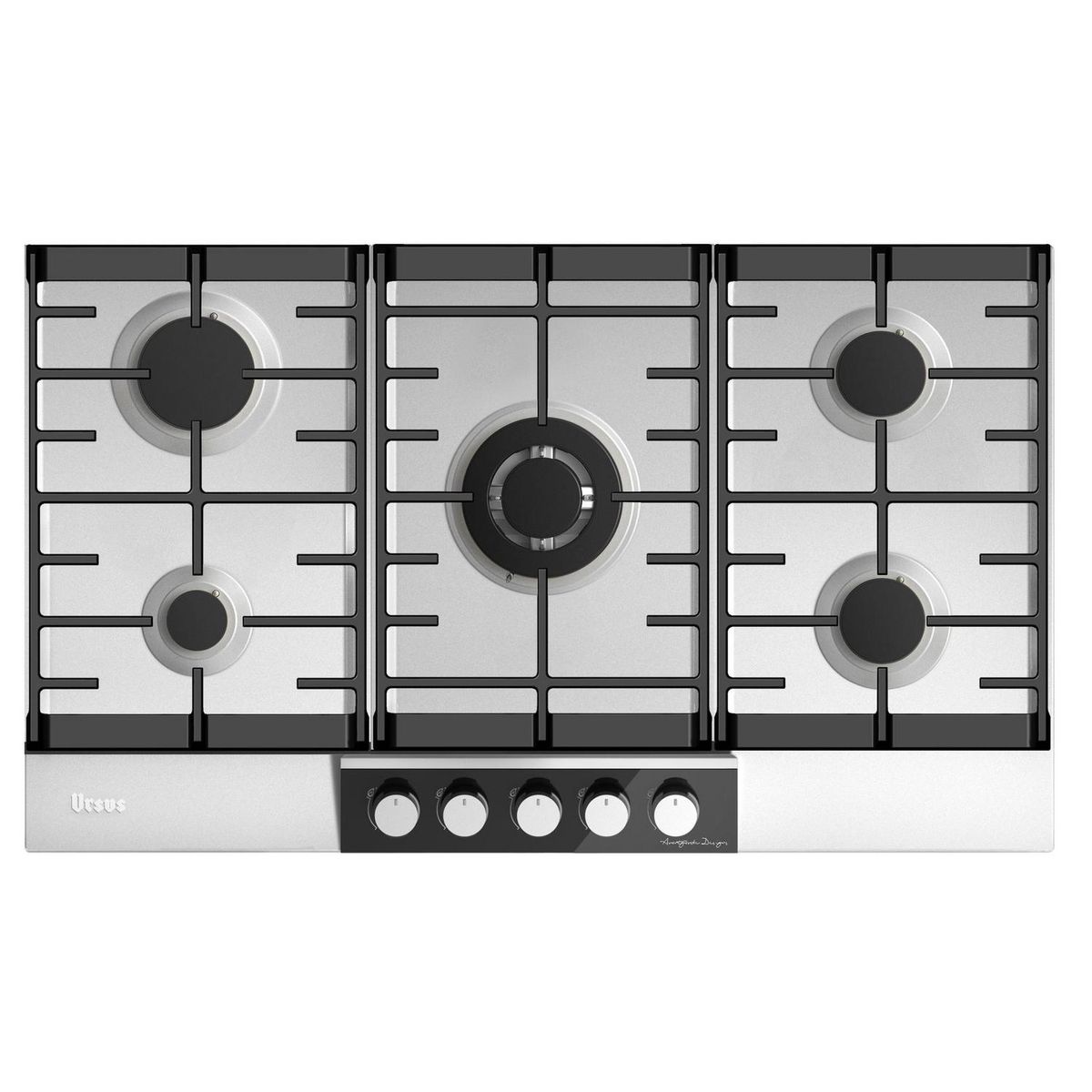 URSUS TROTTER - Encimera Gas Natural 5 Platos Gris Avantgarde GS-90T GN