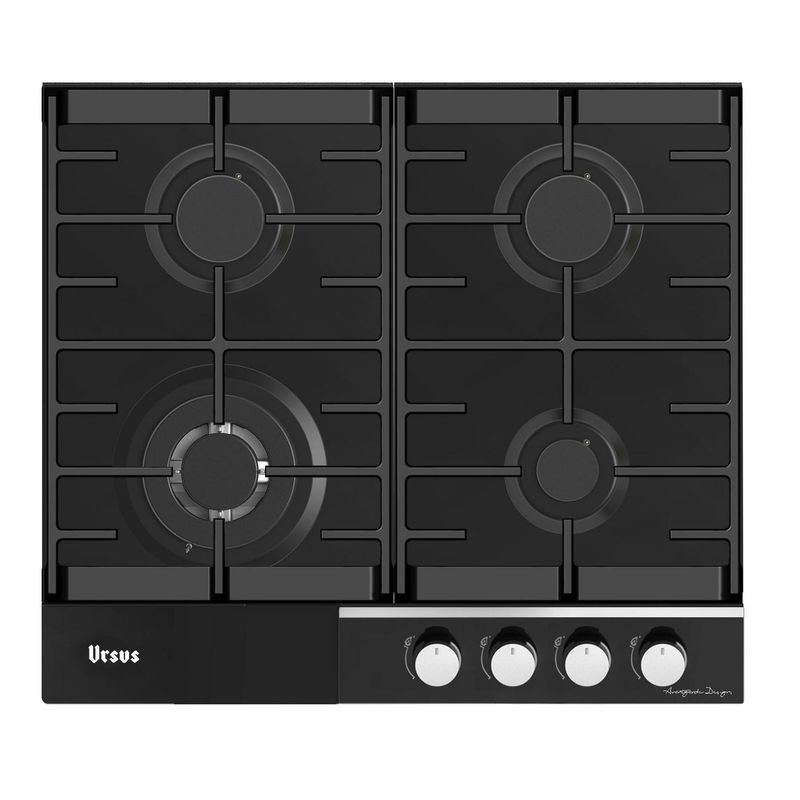 URSUS TROTTER - Encimera Gas Natural 4 Platos Negro Avantgarde GG-60T GN