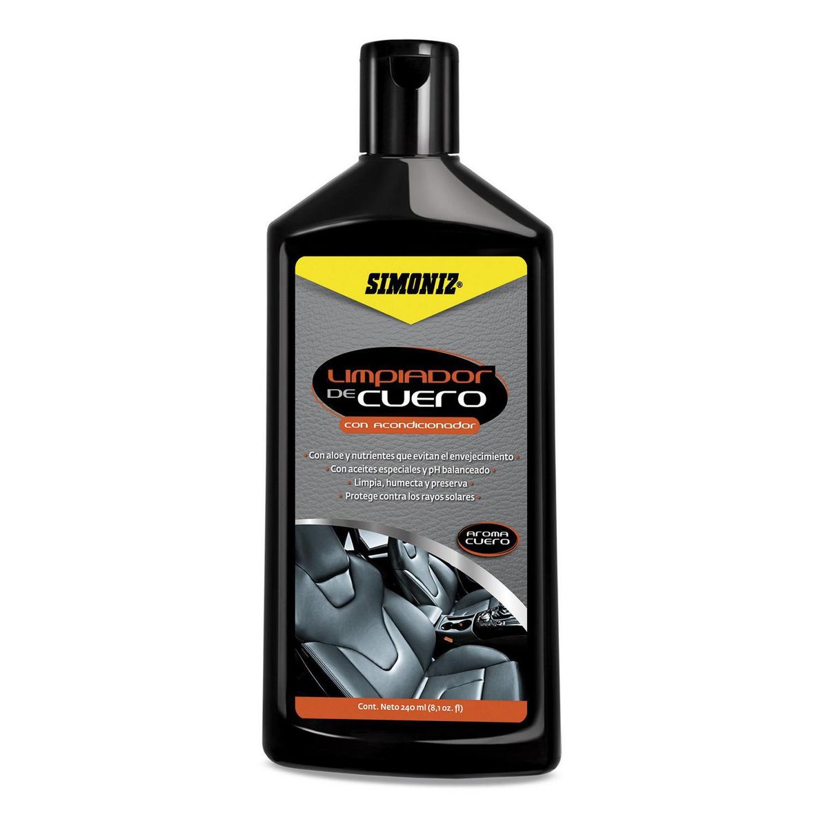 SIMONIZ - Limpiador Acondicionador de Cuero Simoniz 240 ml Aroma Fresa