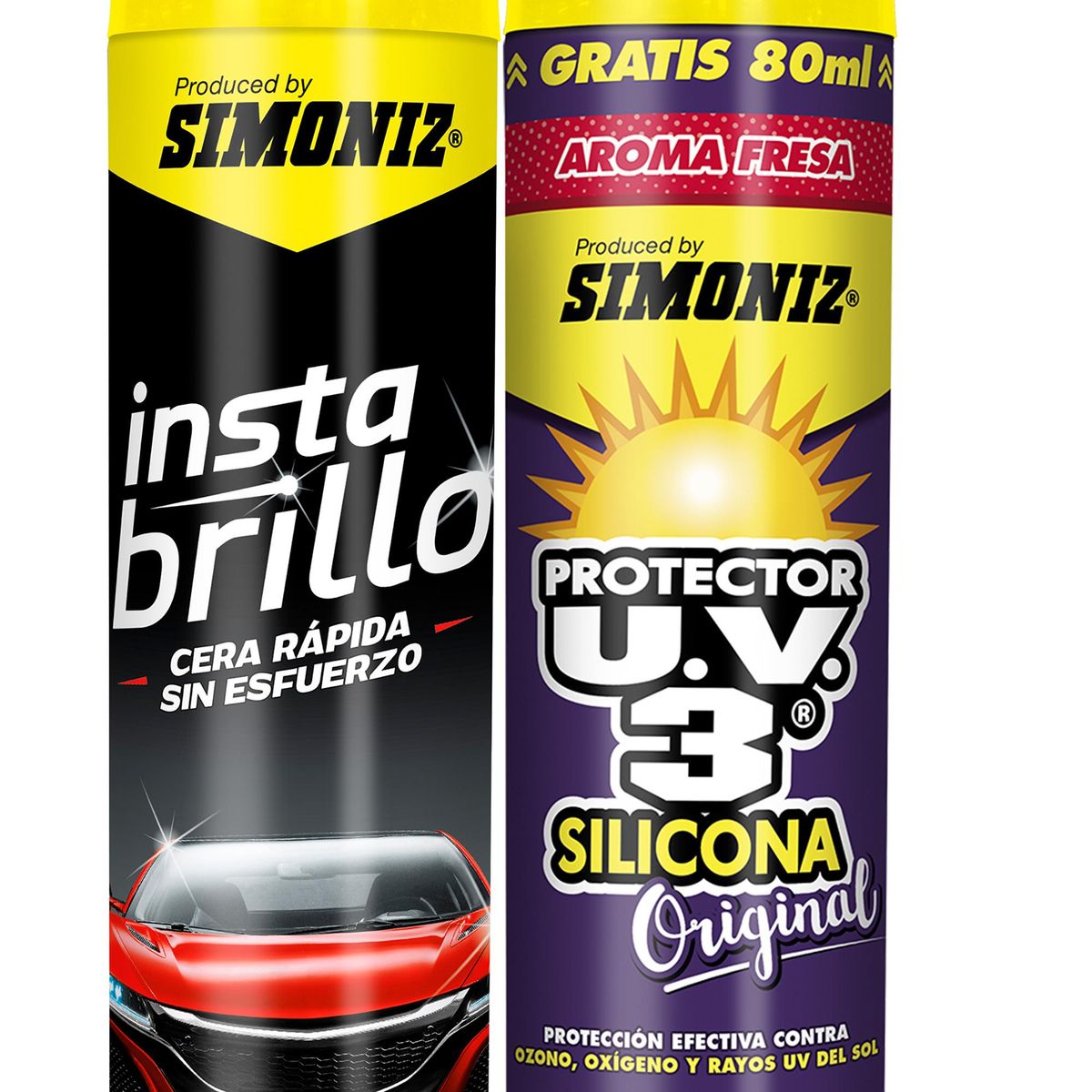SIMONIZ - Cera Aerosol Instabrillo Simoniz 480 Ml + Protectora Uv