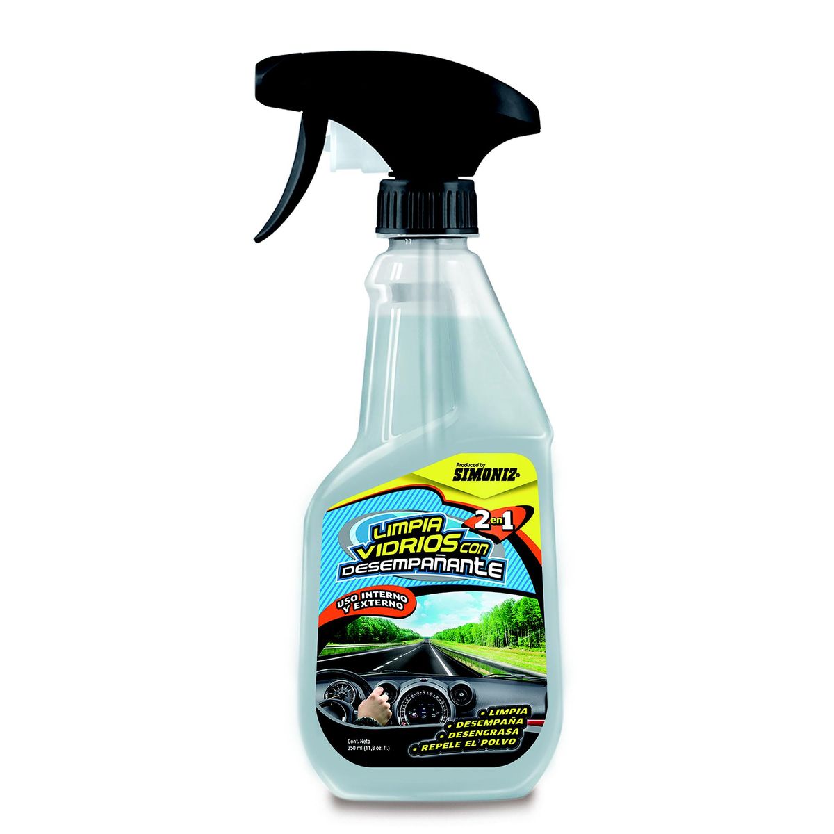 SIMONIZ - Limpiavidrios Simoniz 2 En 1 Antiempañante 350 ml para Automóviles