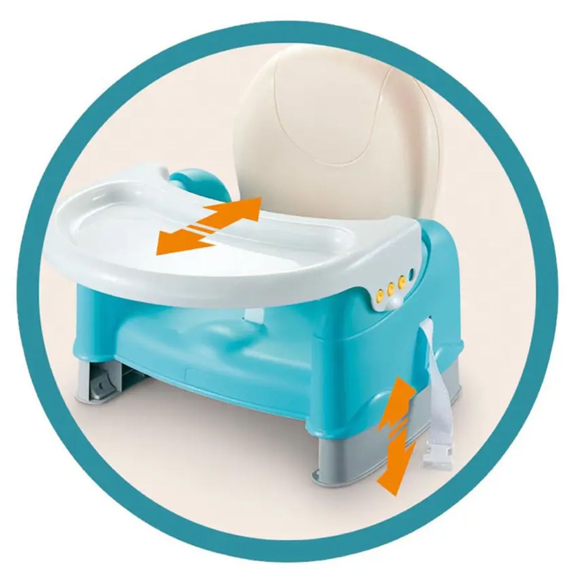KIDSCOOL - Silla elevador Easy and Go Azul
