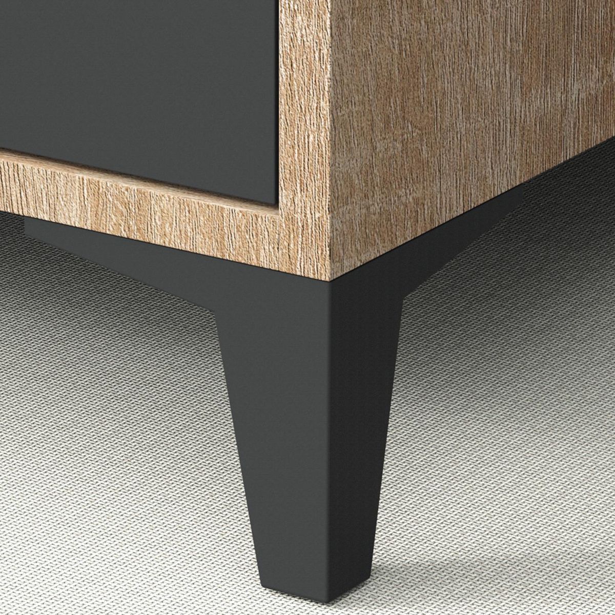 FIXSER - Pata Kompass Abs 100Mm Negro Fixser