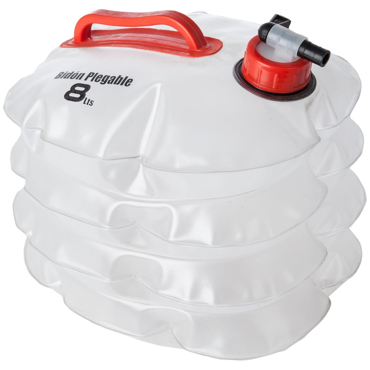 FG - Bidón de Agua Plegable Plástico 8 l Transparente