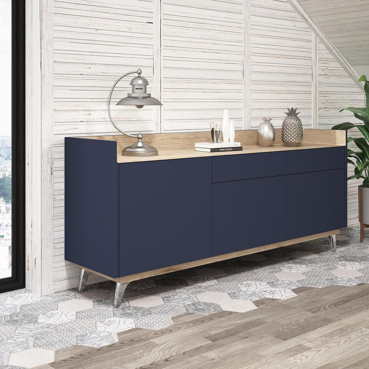 FIXSER - Pata Abs Sabel 120Mm Gris Fixser