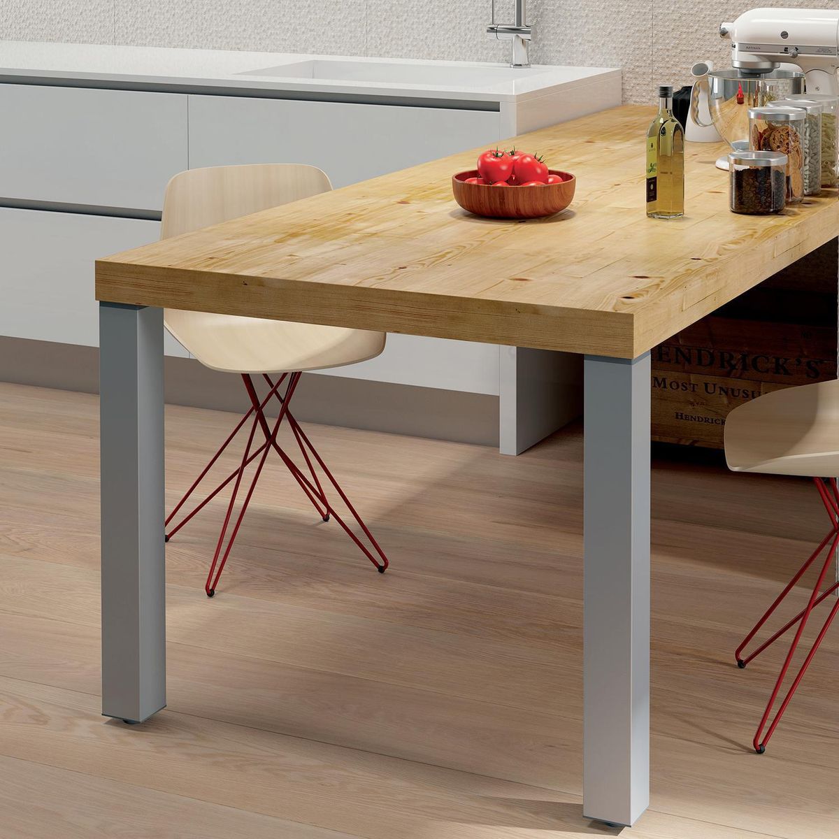 FIXSER - Pata Aluminio Teus 60X710Mm Anodizado Fi