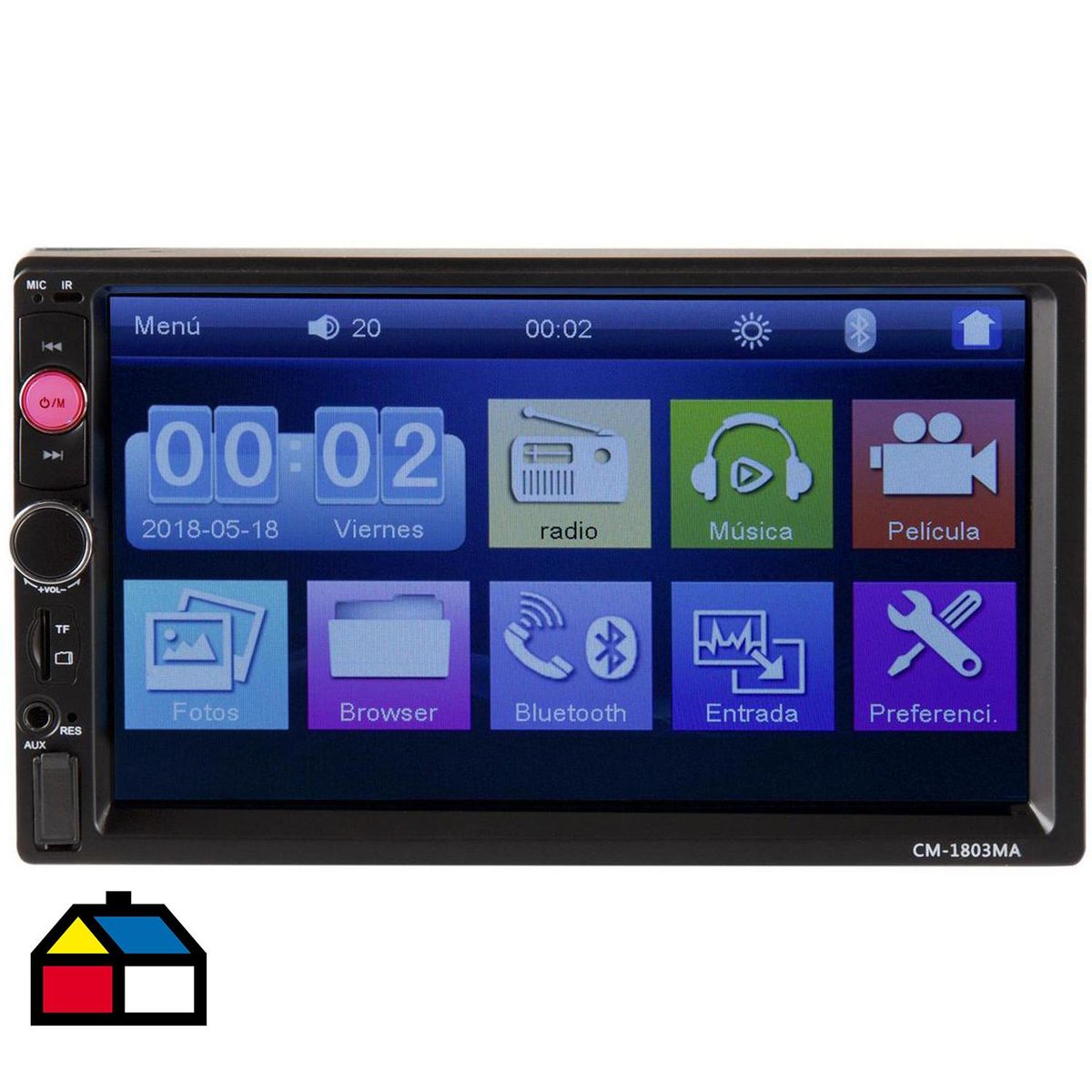 BAXSTER - Radio 2 din bluetooth - MP3/USB cm1803