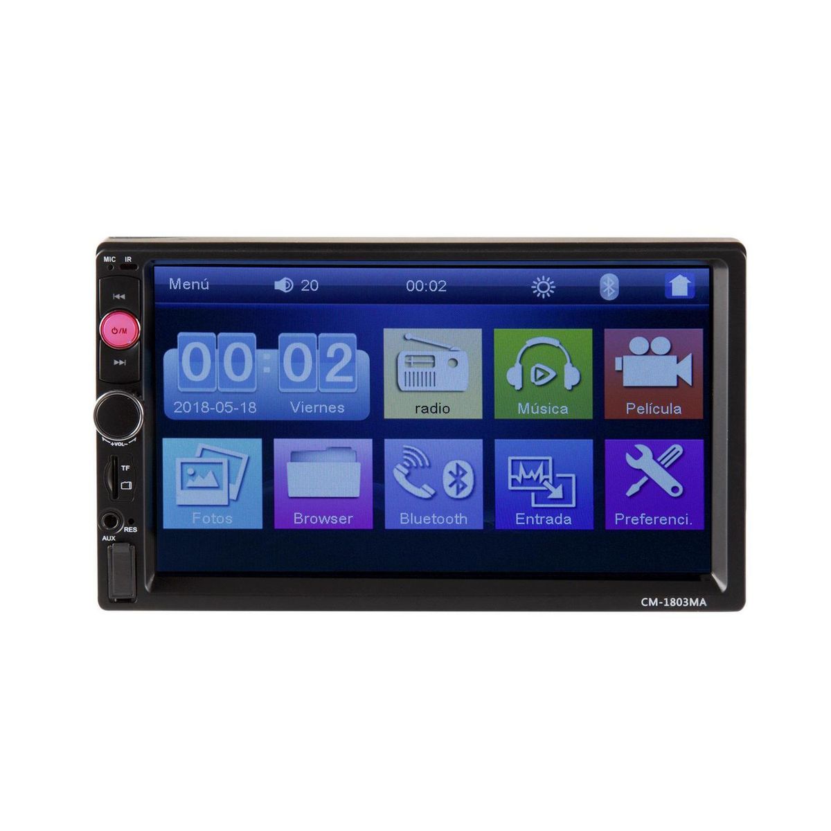 BAXSTER - Radio 2 din bluetooth - MP3/USB cm1803