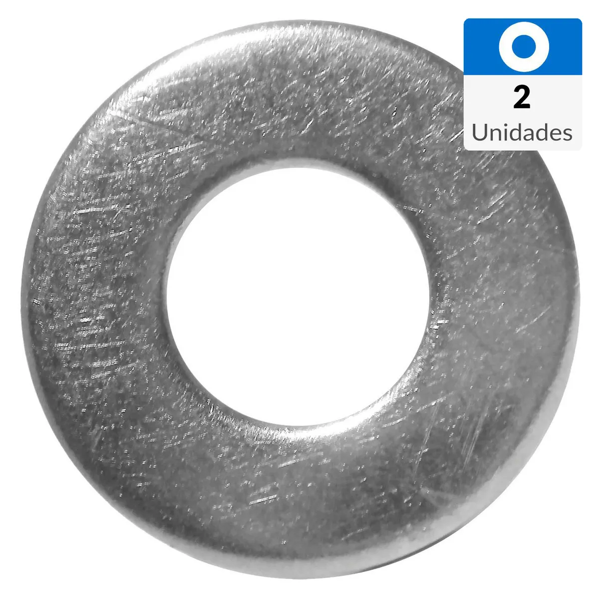 FIXSER - Golilla Plana calibrada 5/16" Zincada brillante 2 unidades