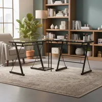 Escritorio en L Esquinero Negro 50x73x120 cm