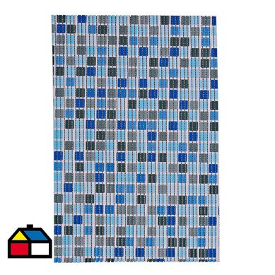 Piso de bao antideslizante azul 40x60 cm