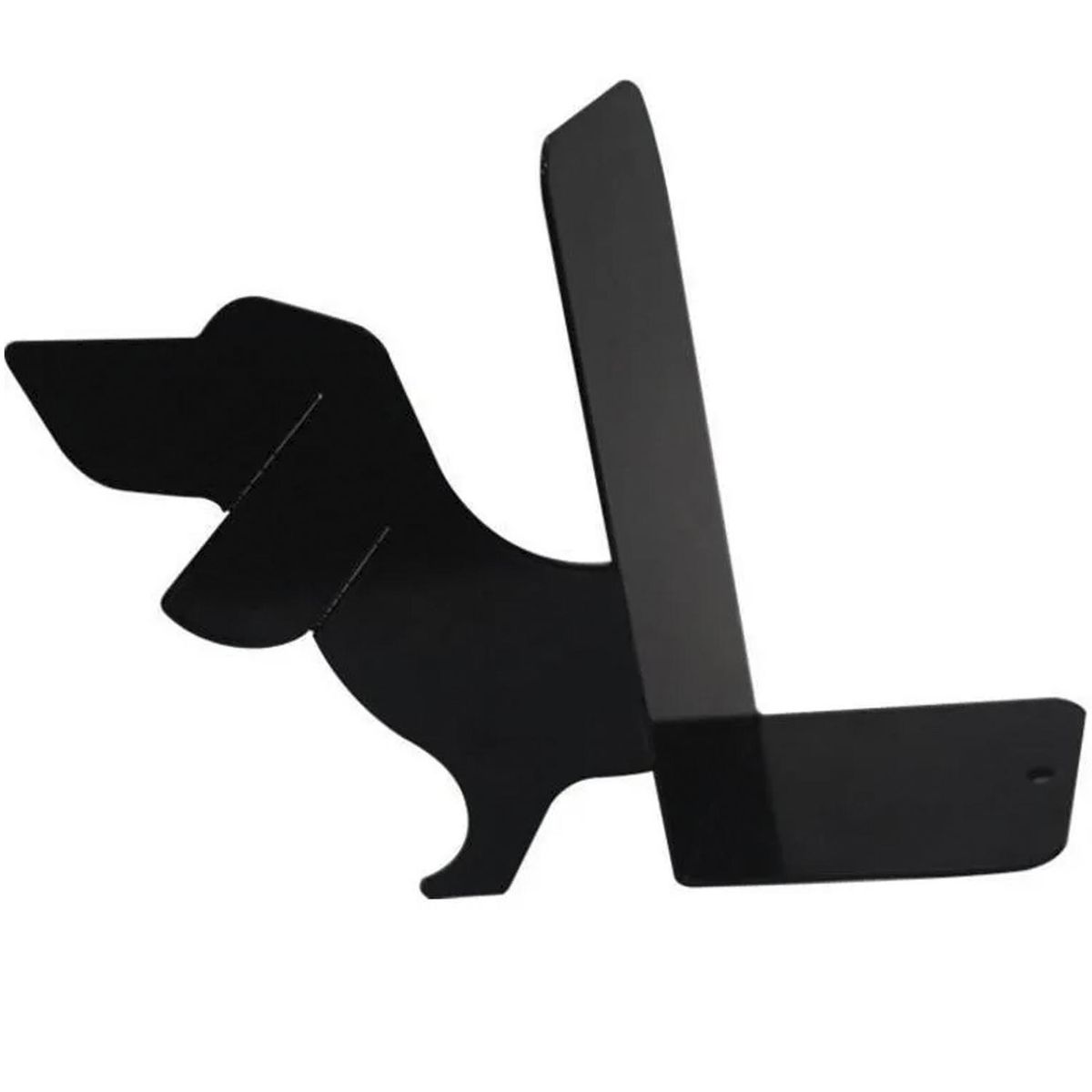 DUCASSE - Librero Perro Acero 1 Nivel(es) 19x15.2x8 cm Negro