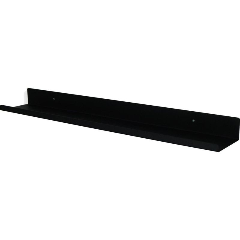 DUCASSE - Repisa Spezia Acero 1 Nivel(es) 59.2x4.5x9.5 cm Negro