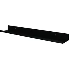 DUCASSE - Repisa Spezia Acero 1 Nivel(es) 59.2x4.5x9.5 cm Negro