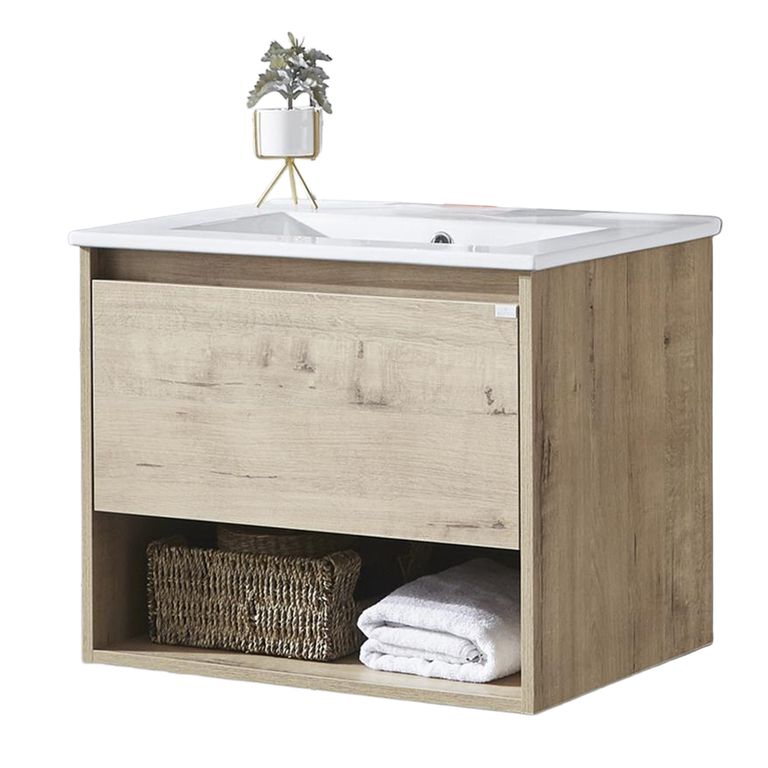 Mueble vanitorio Queen 71x46,5x50 cm caramel con lavamanos