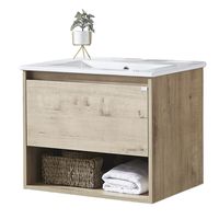 Mueble vanitorio Queen 71x46,5x50 cm caramel con lavamanos