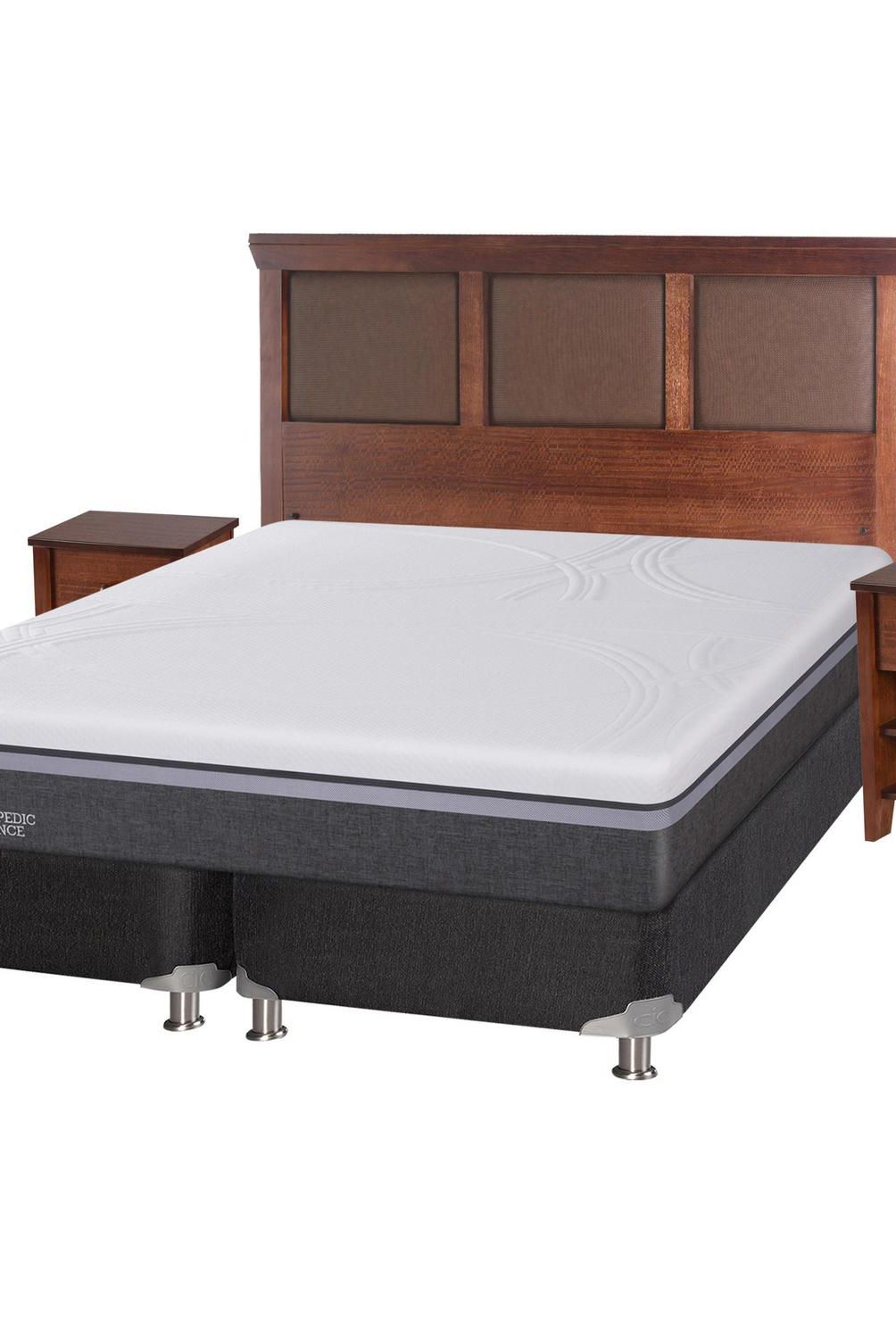 CIC - Box spring ortopedic advance b5 black 2 plazas + muebles