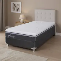 CIC - Box Spring Ortopedic Advance B5 Black 1.5 Plazas + Respaldo