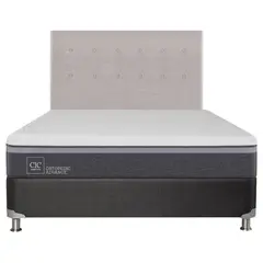 CIC - Box spring ortopedic advance b5 black 2 plazas + respaldo