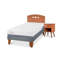 Cama Europea Excellence Plus 1.5 Plaza + Muebles