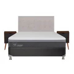 CIC - Box Spring Ortopedic Advance B5 Black 2 Plazas + Muebles