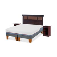 Cama Europea Excellence Plus 2 Plazas + Muebles