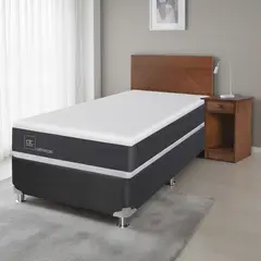 CIC - Box Spring New Ortopedic B5 Black 1.5 Plazas + Muebles