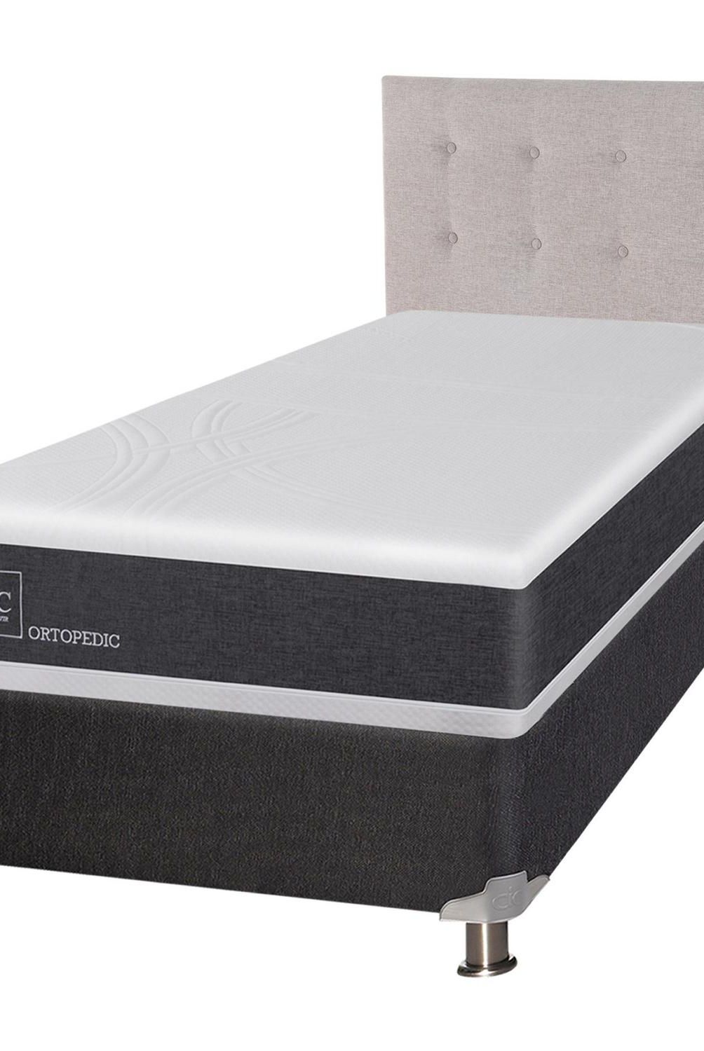 CIC - Box spring new ortopedic b5 black 1.5p respaldo