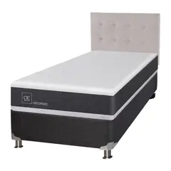 CIC - Box spring new ortopedic b5 black 1.5p respaldo
