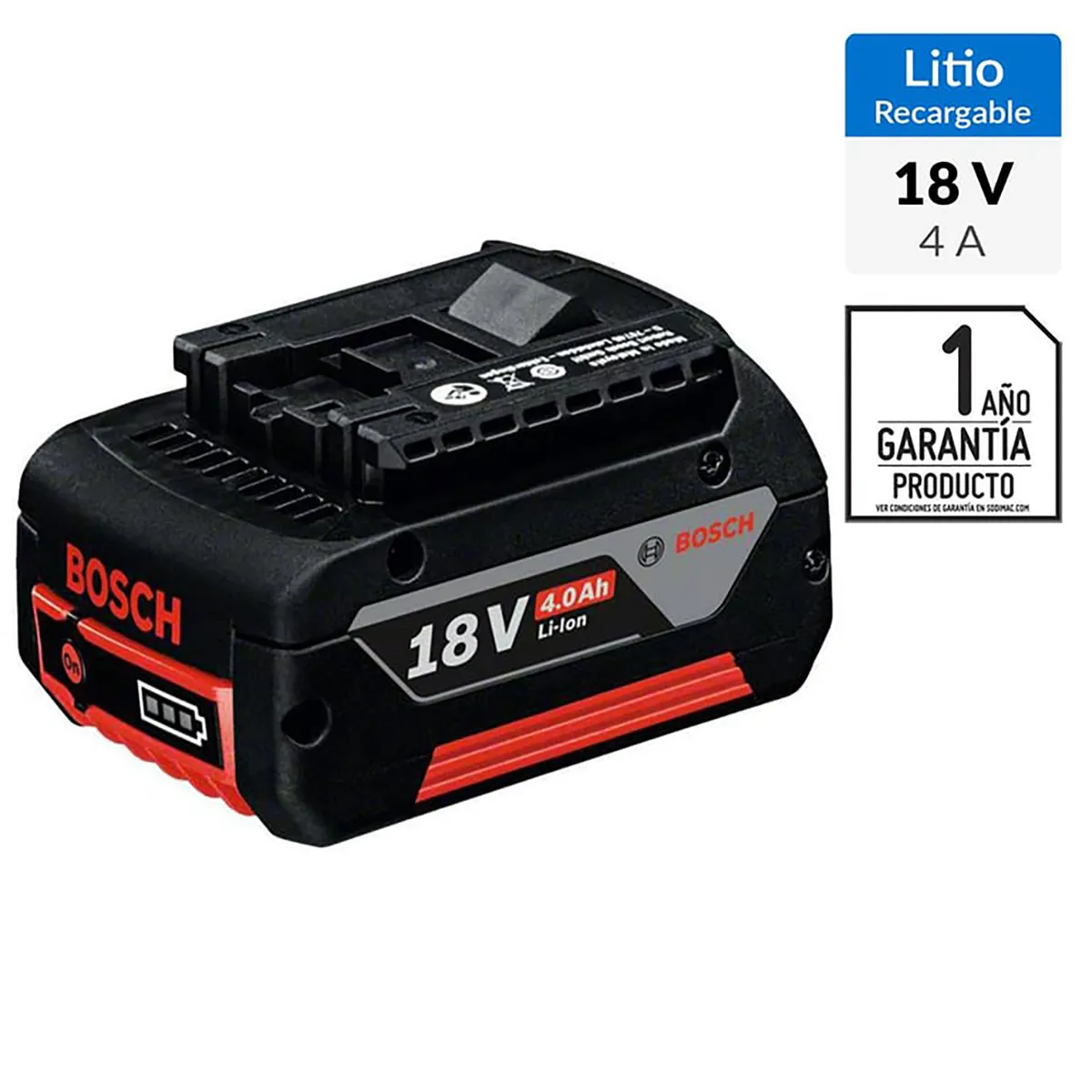 BOSCH - Batería recargable 18V 4,0 Ah