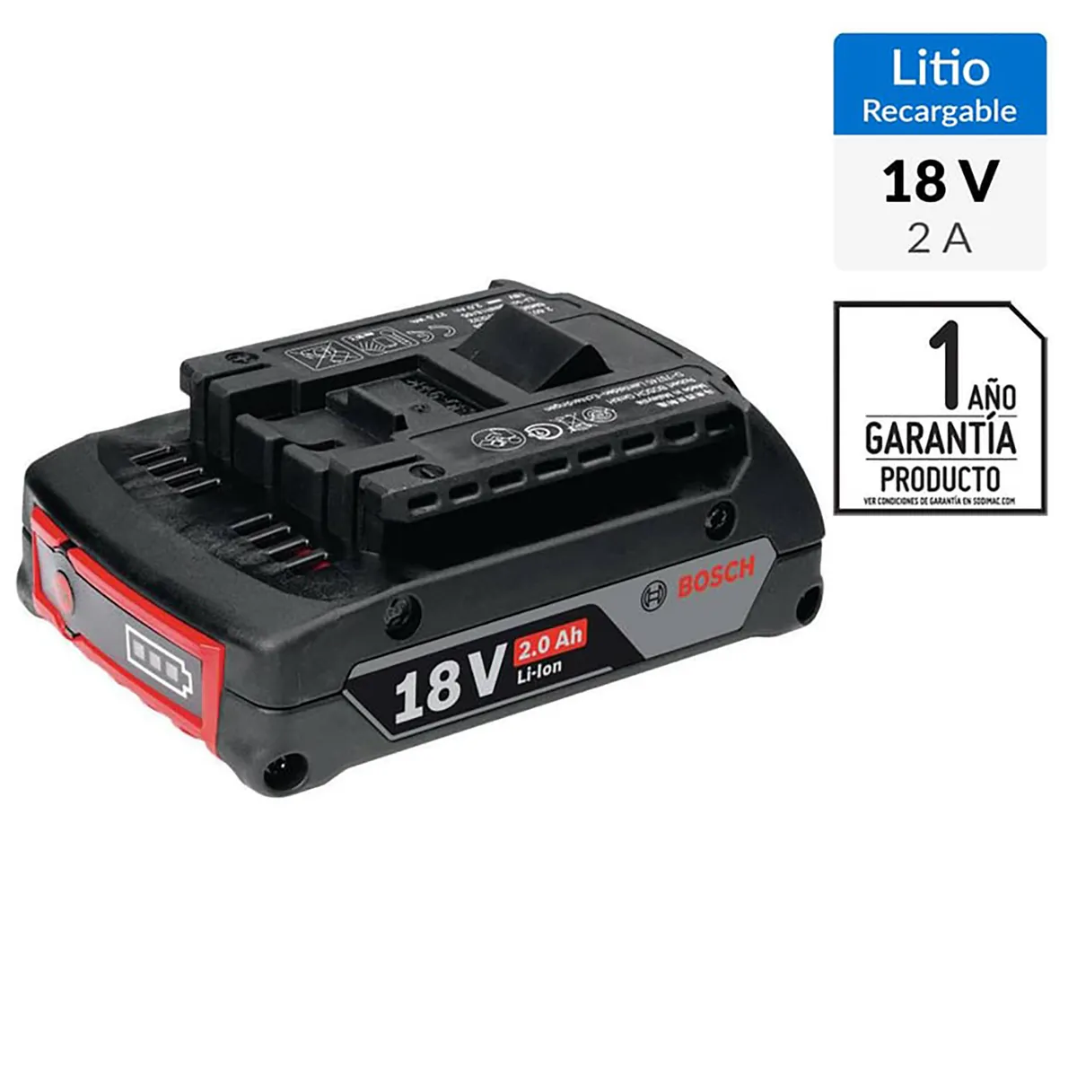 BOSCH - Batería recargable 18V 2,0 Ah