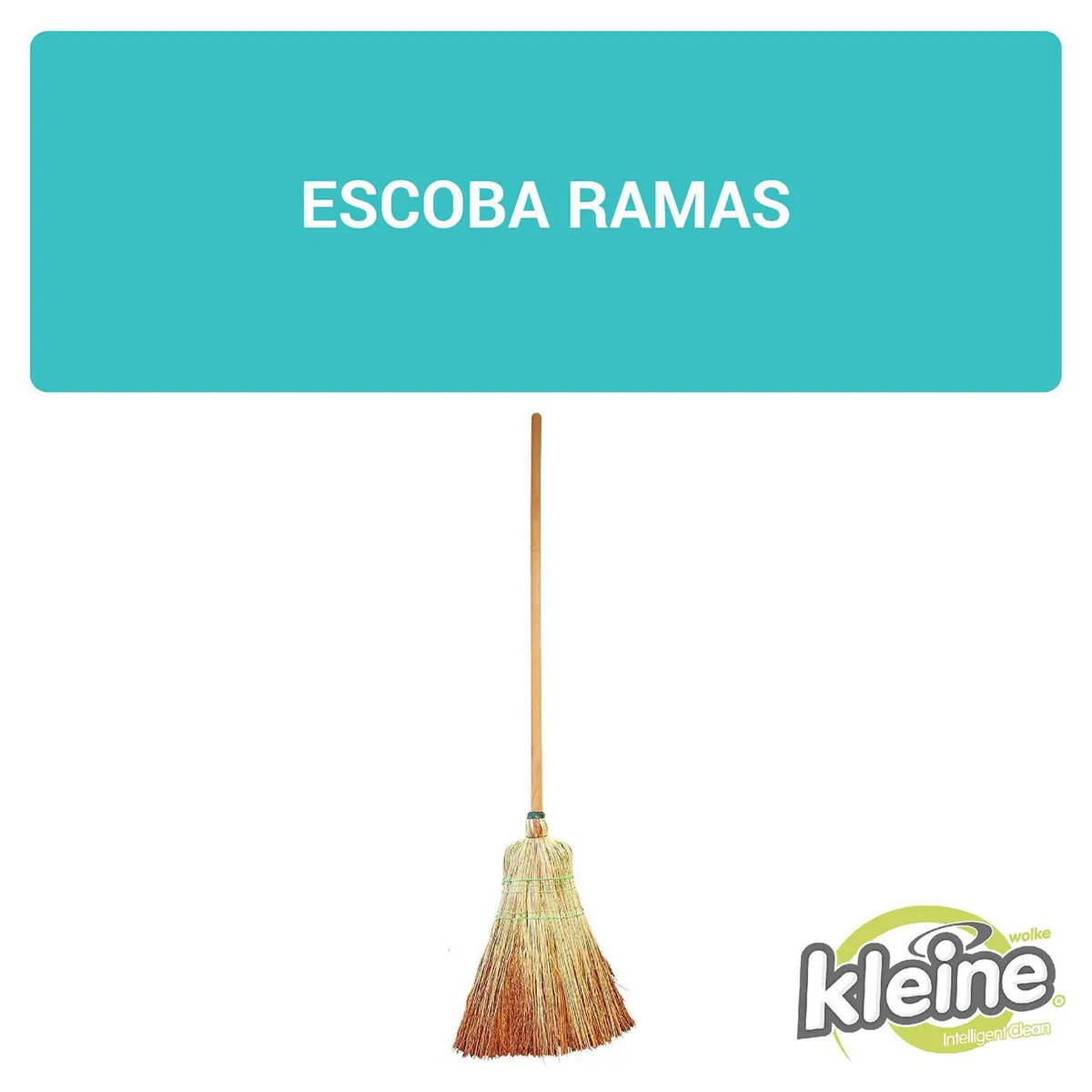 KLEINE WOLKE - Escoba de Ramas Kleine Wolke 5 Costuras para Limpieza Exteriores