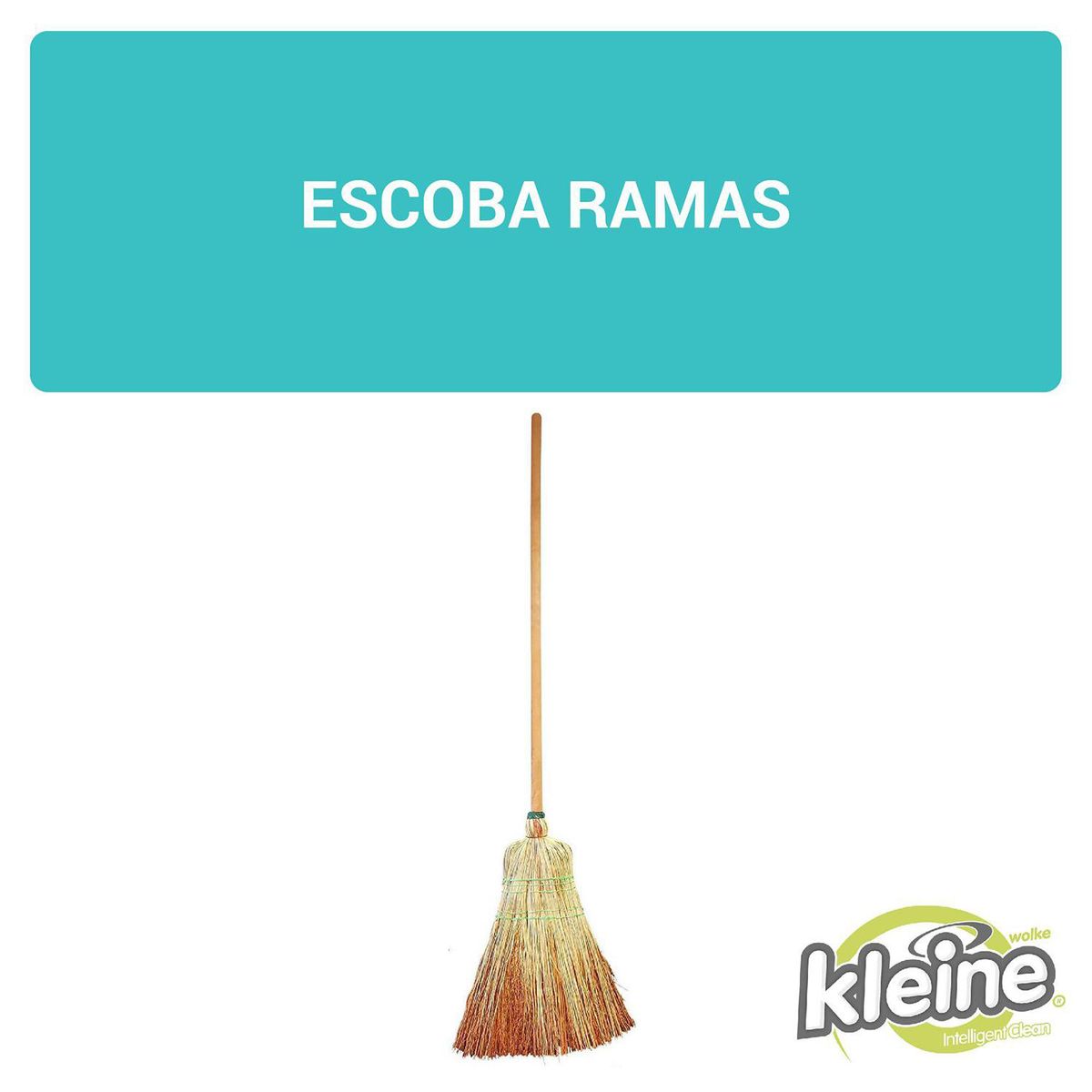 KLEINE WOLKE - Escoba de Ramas Kleine Wolke 5 Costuras para Limpieza Exteriores