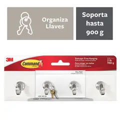 COMMAND - Colgador de Llaves Blanco Pequeño