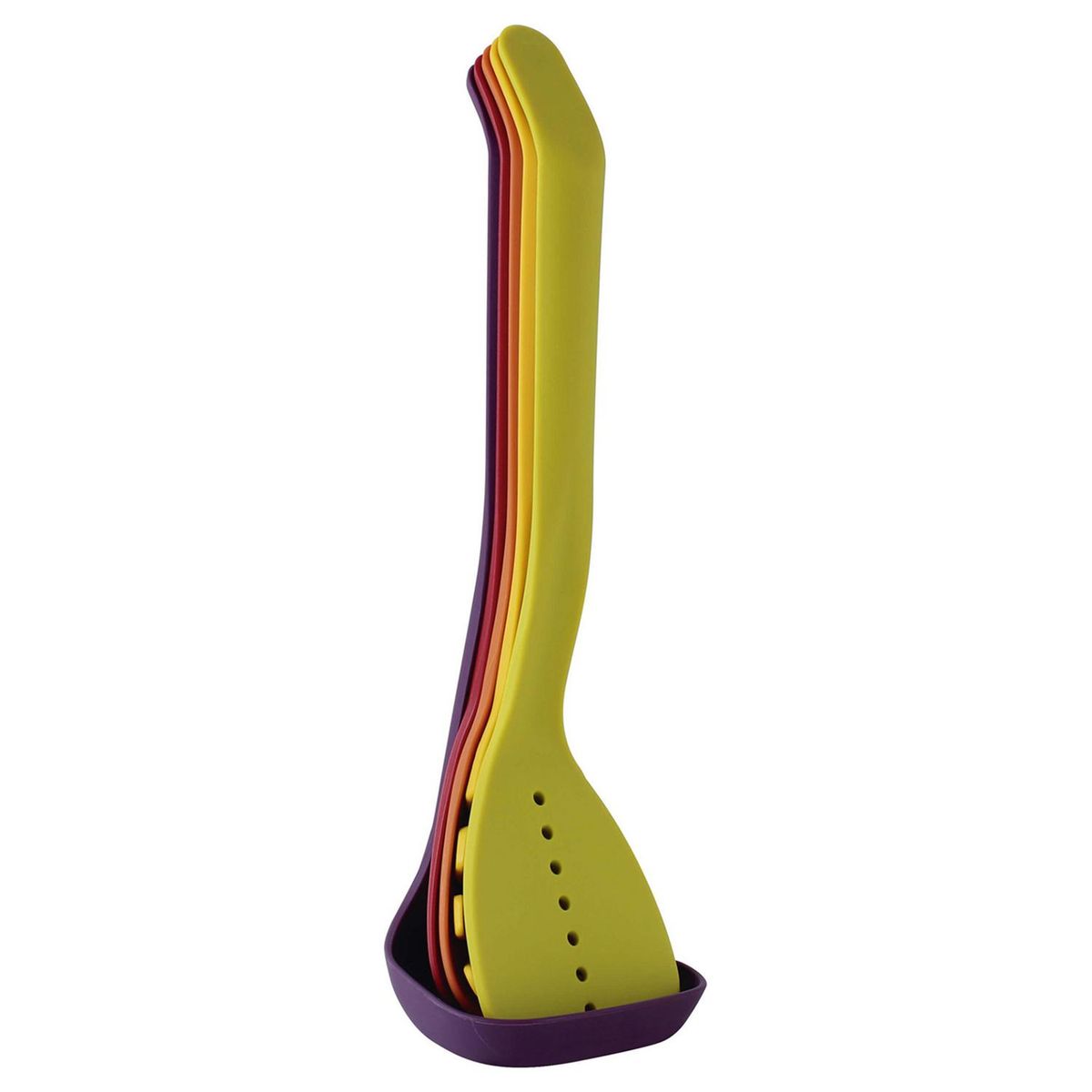 ROICHEN - Set Utensilios 34 Cm Colores 5 Piezas Polipropileno