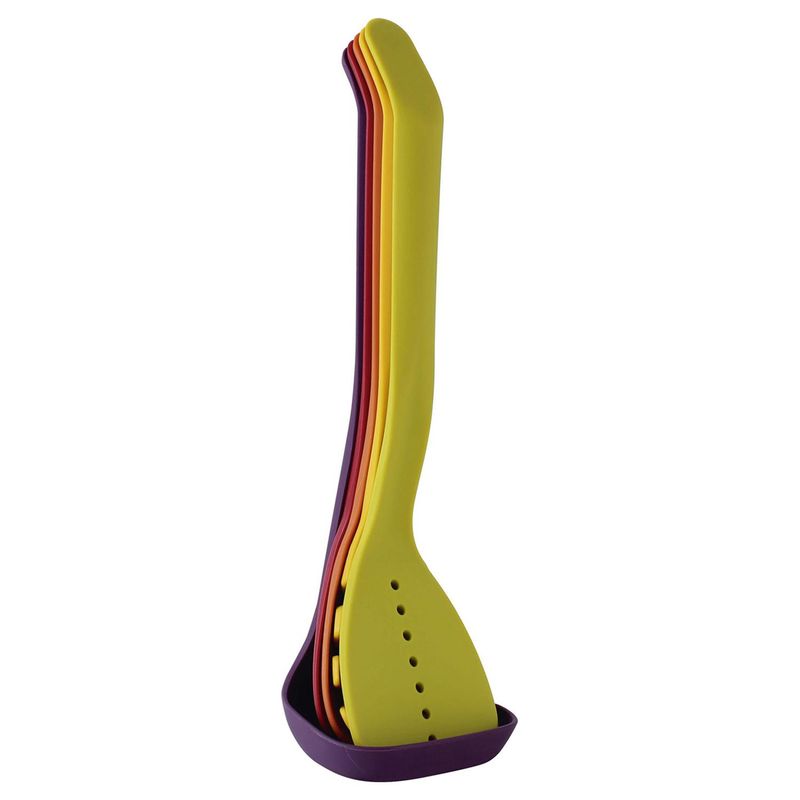 ROICHEN - Set utensilios 34 cm colores 5 piezas polipropileno