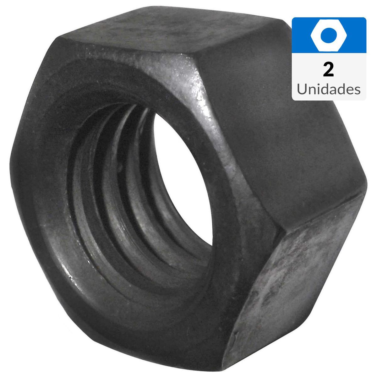 FIXSER - Tuerca Hexagonal G2 5/16" Pavonada 2 unidades