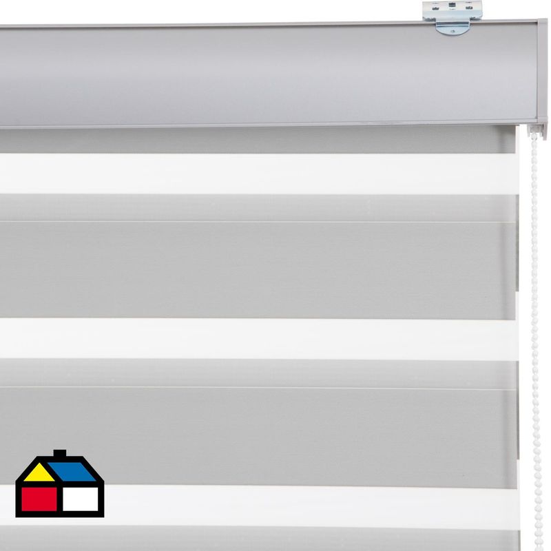 JUST HOME COLLECTION - Roller Blackout Gris Ancho 191a205cm Alto 121a135cm