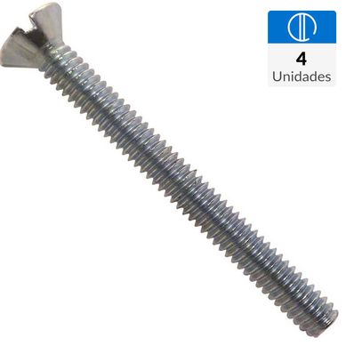 Perno cocina Cabeza plana 1/4X2 1/2 4 unidades