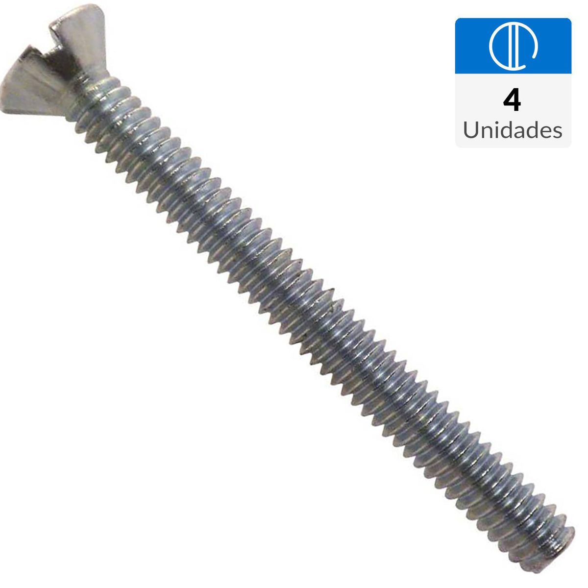 FIXSER - Perno cocina Cabeza plana 1/4X2 1/2 4 unidades