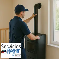 SERVICIOS HOGAR - Instalación Calefactor a Pellet en casa de 2 pisos OTRAS MARCAS