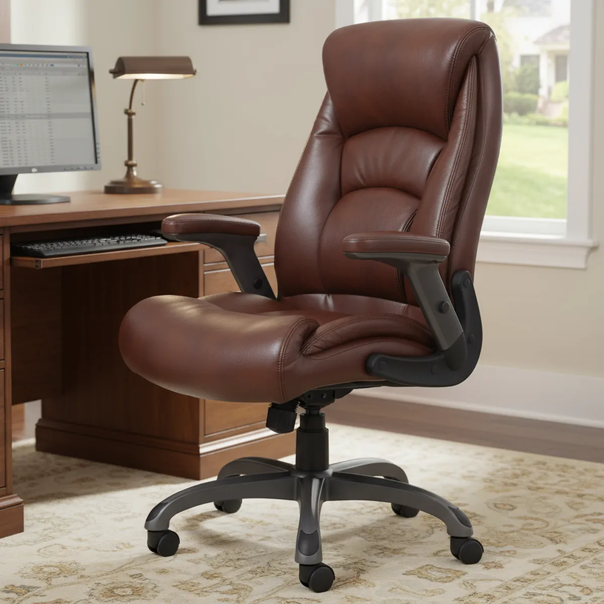 JUST HOME COLLECTION - Silla Escritorio Toscana Café