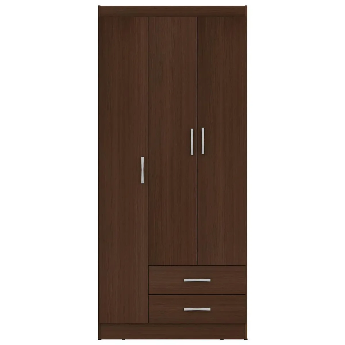 CASA BONITA - Clóset 3 Puerta(s) 2 Cajón(es) 1 Repisa(s) 83x183x47 cm Nogal