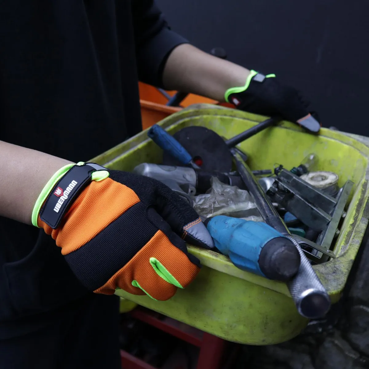 UBERMANN - Guante de Trabajo Reflectivo L