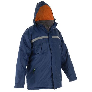 Parka Trmica Azul con Gorro
