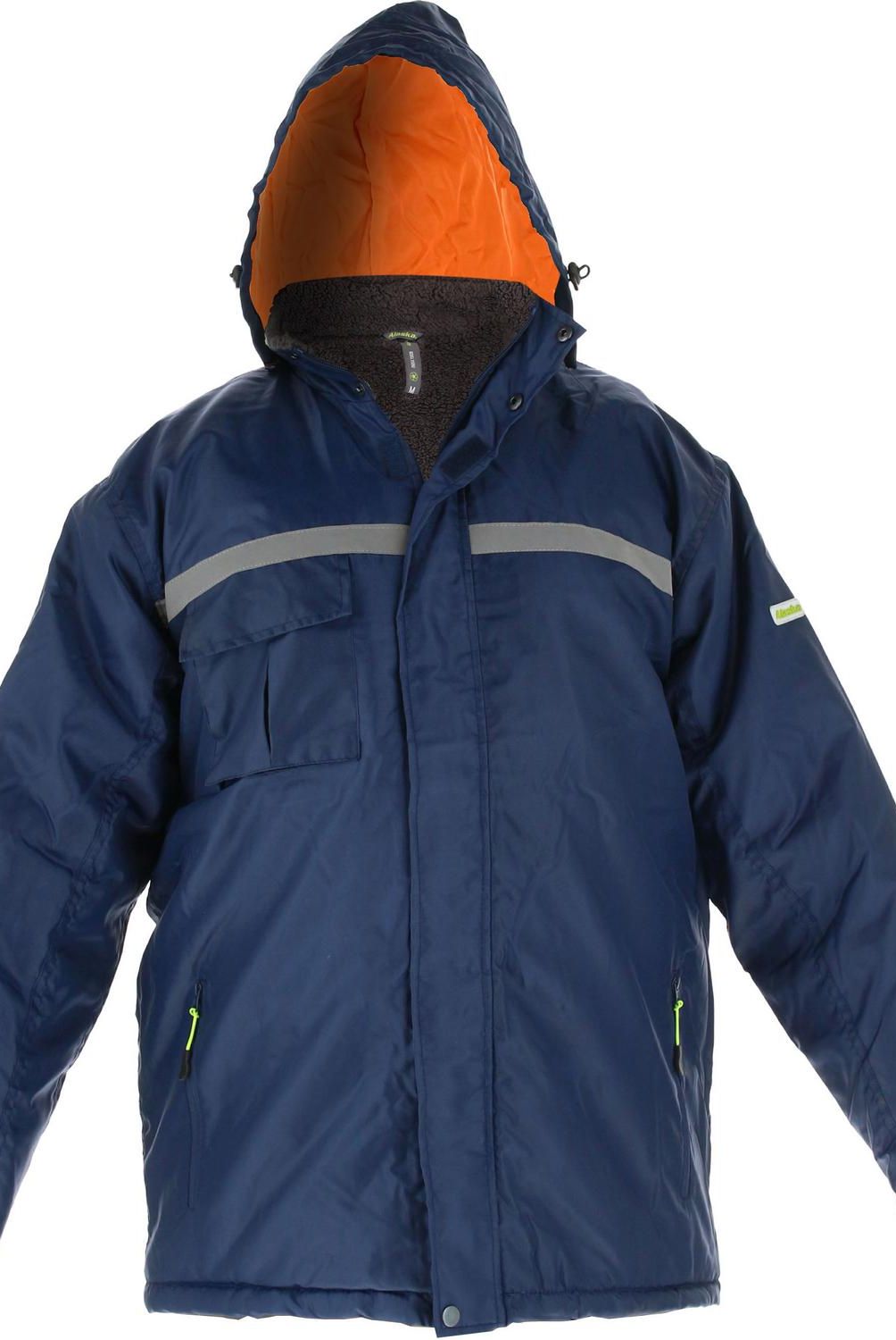 ALASKA - Parka Térmica Azul con Gorro