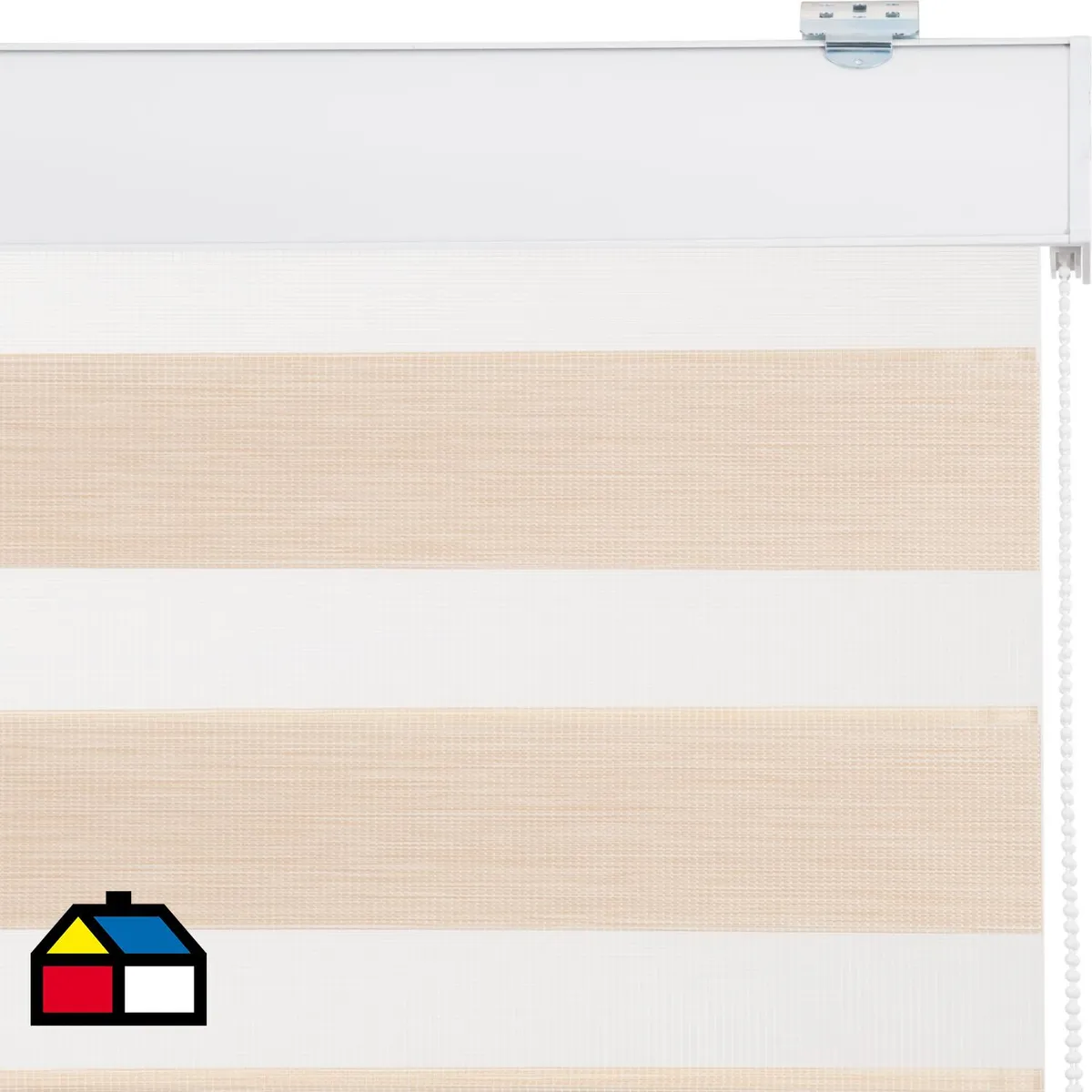 JUST HOME COLLECTION - Roller Duo Screen Beige Ancho 101 cm a 130 cm Alto 60 cm a 105 cm
